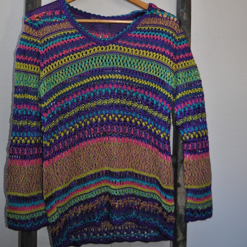 Alberta Ferretti Multi-Color Sweater